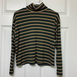 Striped cropped sweater